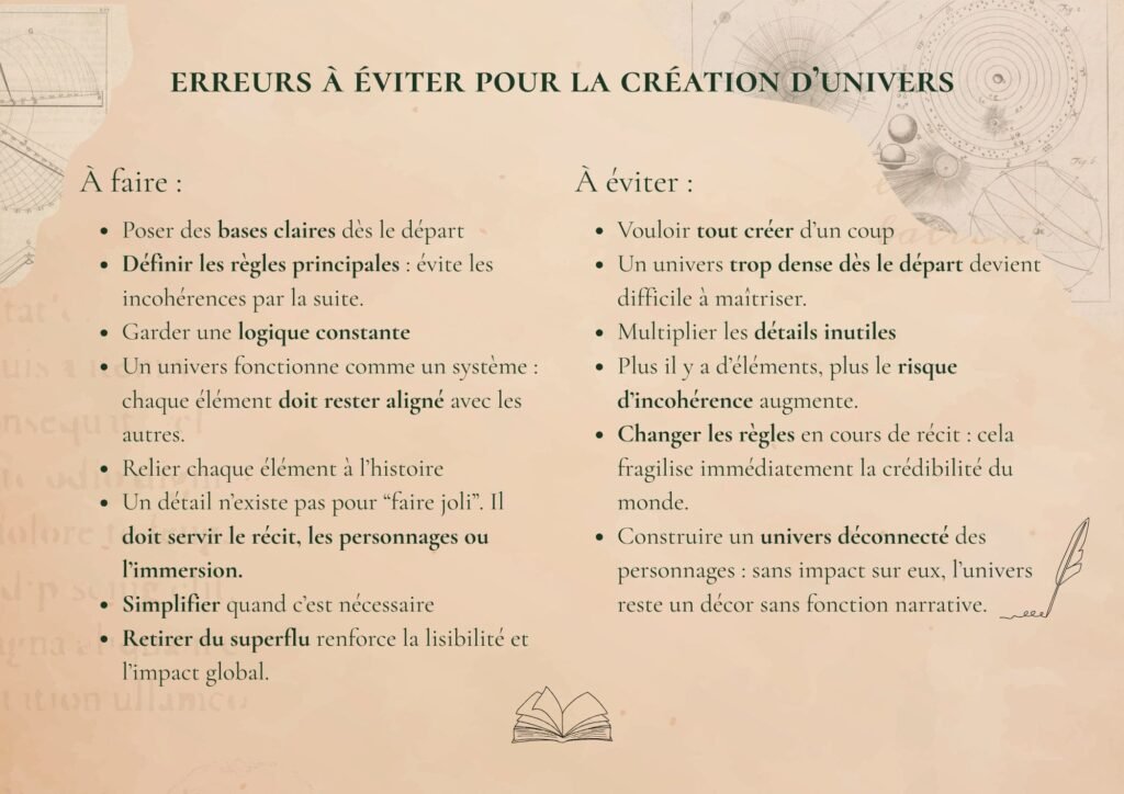 Erreur à éviter